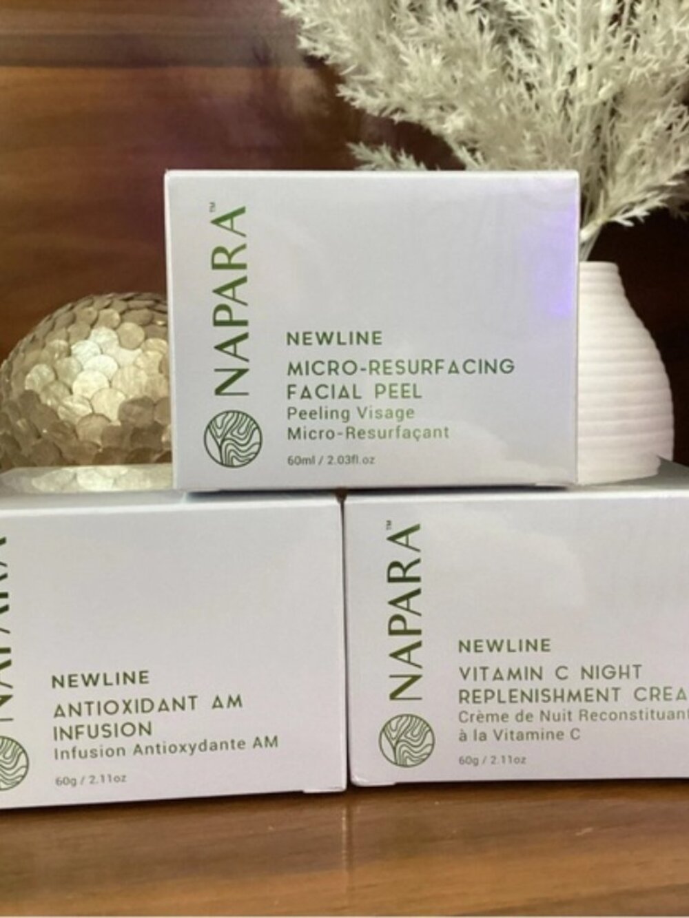 ✨NAPARA Antioxidant AM Infusion,Facial Peel & Night Cream Bundle 🔥🔥